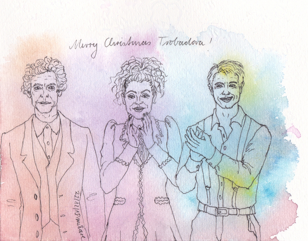 Twelfth doctor, Missy and Jack cheering